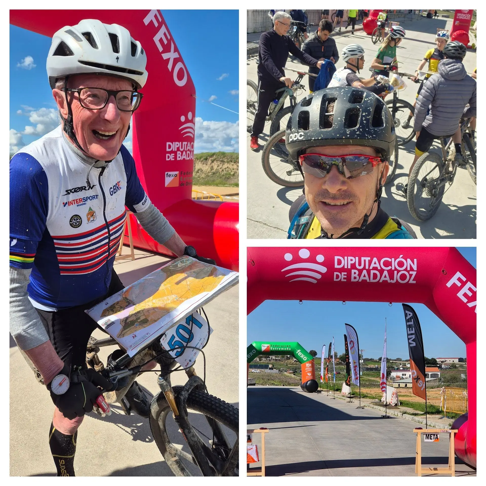 Glada deltagare och intensiva diskussioner om vägval och kartor efter målgång, fick man cykla i bäcken?