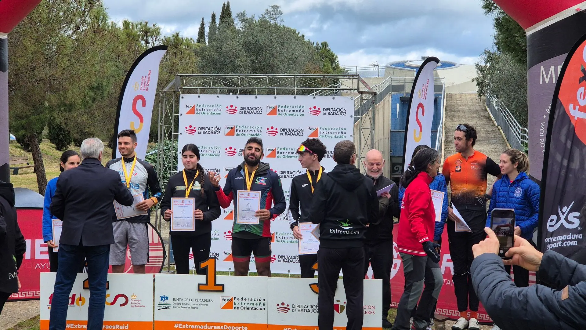 Prisutdelning efter loppet