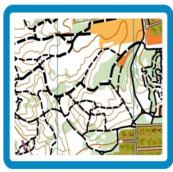 MTB-orienteering map from Hjermind/Egekrattet where middle distance will be held