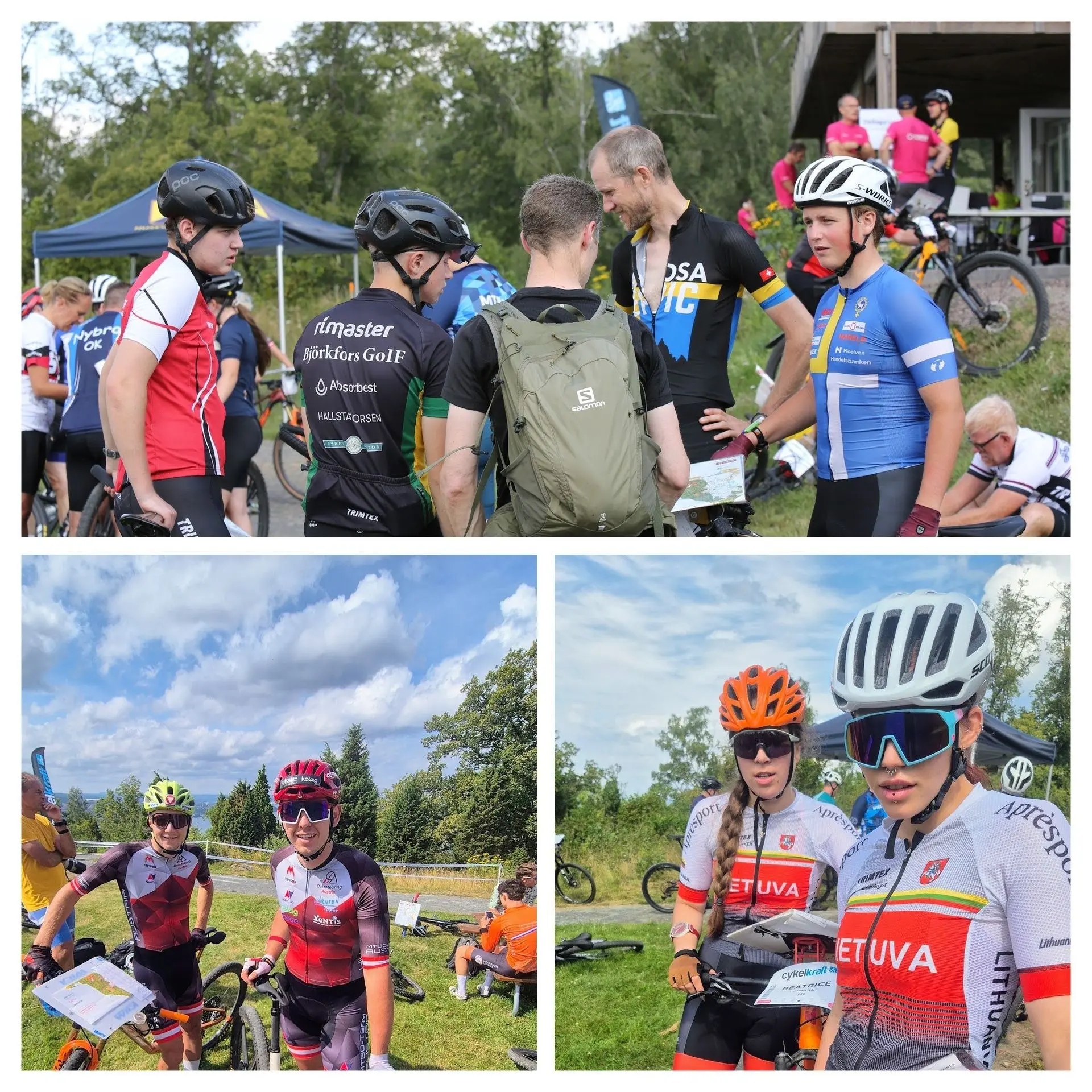 Happy participants after MTBO at O-Ringen third stage