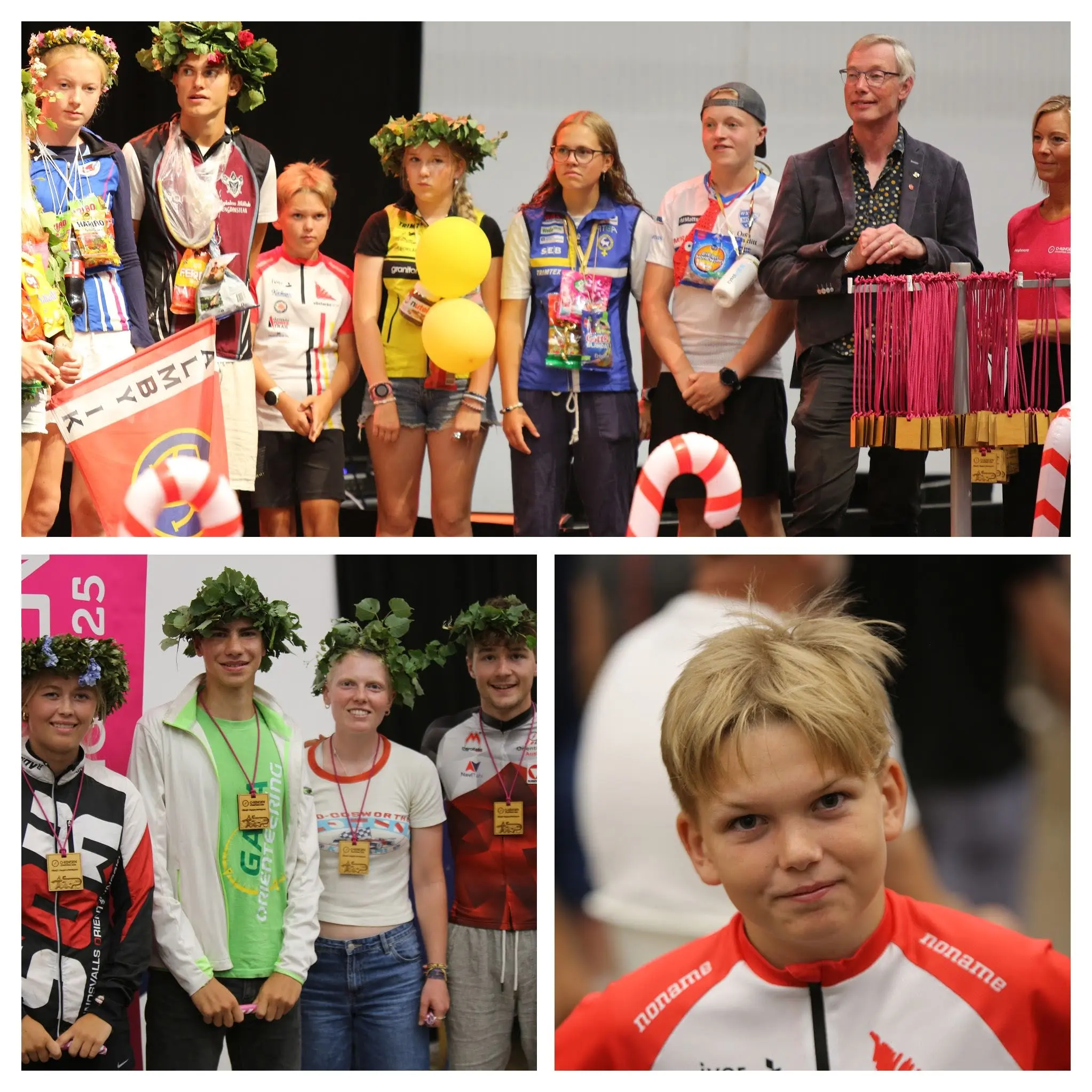 Stolta vinnare tar emot sina pris op O-Ringen stora scenen