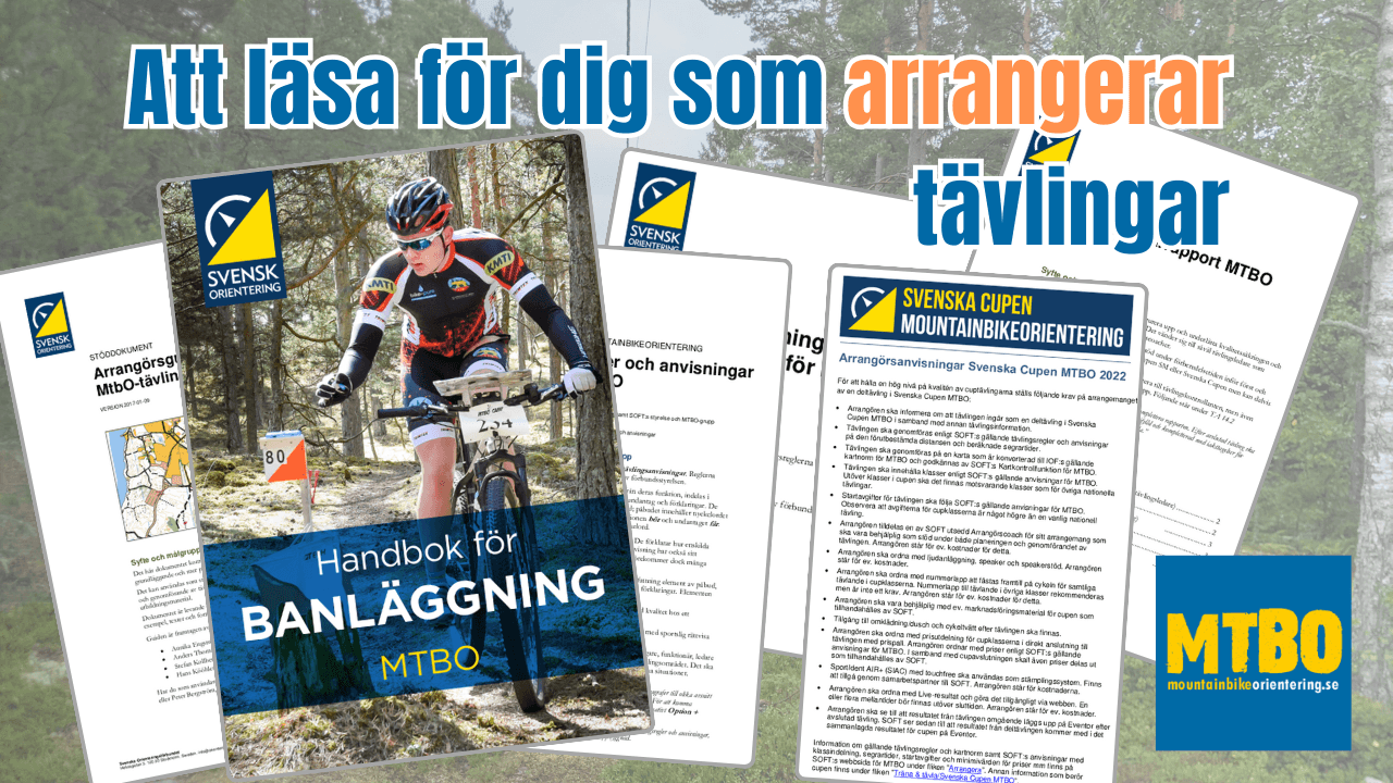 För dig som vill arrangera en MTBO tävling finns både handböcker, regler och checklistor till hjälp för att tävlingen ska bli så bra som du vill. Den här artiklen guidar dig till vilka som finns och var man hittar dom.