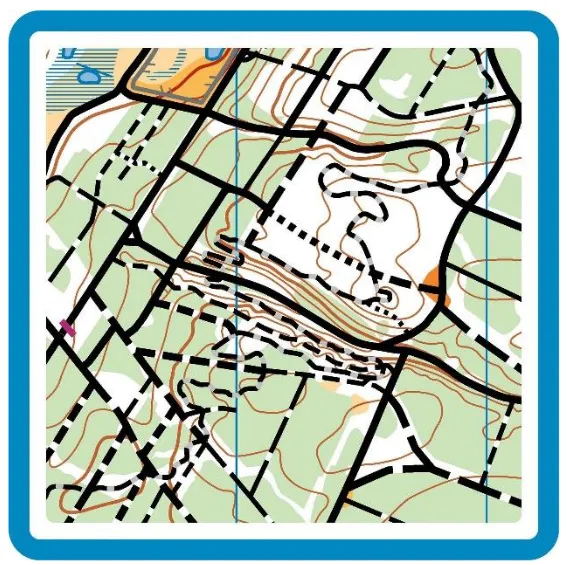 Map exampel from Undallslund where MTB-O sprint will be held